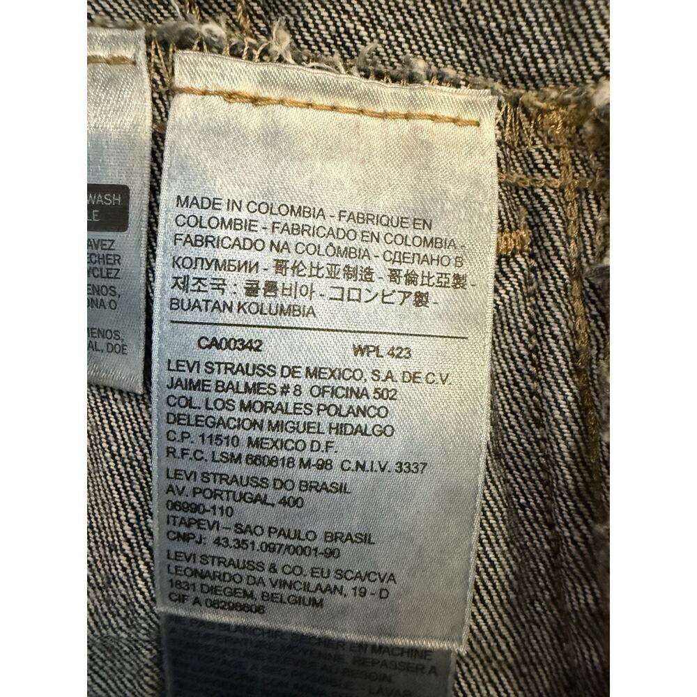 Levis Womens Blue Denim 100% CottonButton Up Jean Jacket Size S Small - Picture 7 of 10